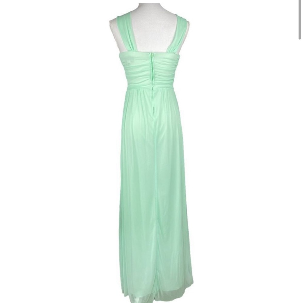 B Darlin Mint Green Formal Maxi Gown Size 4 - Picture 2 of 4